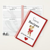 Carnet Recette personnalisée Fabriquée avec amour (À l'intérieur)