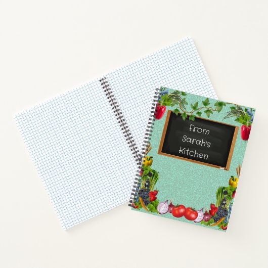 Carnet Recette personnalisée inspirée de légumes (Intérieur)
