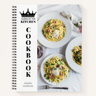 Carnet Recette personnalisée Queen of The Kitchen Cookboo
