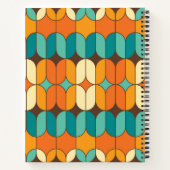 Carnet Recette personnalisée rétro mi-siècle orange (Dos)