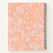 Carnet Recette personnalisée Stylish Coral rose rose (Dos)