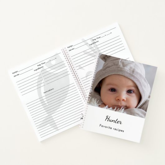 Carnet Recette repas bébé nom photo (Intérieur)