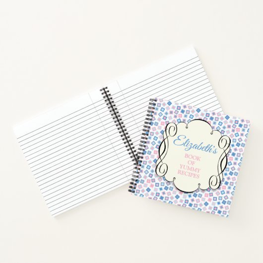 Carnet Recette rose et bleue (Intérieur)