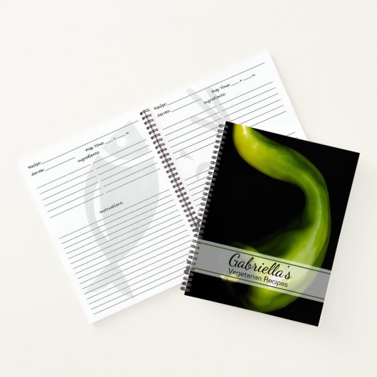 Carnet Recette végétarienne poivre vert (Intérieur)