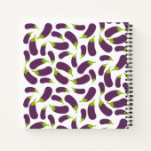 Carnet Recette vierge de légumes d'aubergine pourpre rece (Dos)