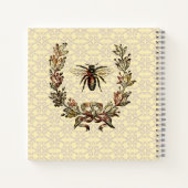 Carnet Recette vintage de couronne d'abeilles (Dos)