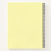 Carnet Recettes Citron Floral Citrus Moderne Personnel (Dos)