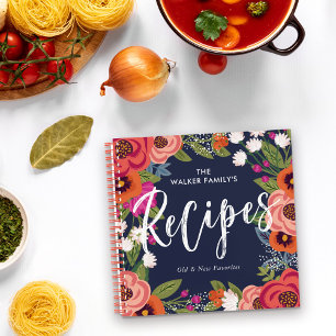Carnet Recettes colorées de fleurs de saumons