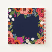 Carnet Recettes colorées de fleurs de saumons (Dos)