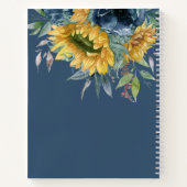 Carnet Recettes de Baby Shower Champêtre de Tournesols (Dos)