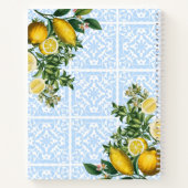 Carnet Recettes de Baby Shower Italien Carrelage Bleu & C (Dos)