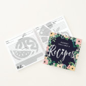 Carnet Recettes de cadres florales Roses rose jaune Paste (Intérieur)