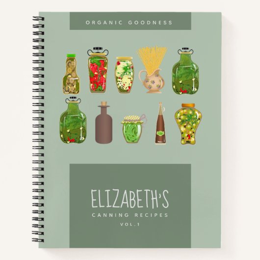 Carnet Recettes de canning Family Heirloom Keepsaké Journ (Devant)