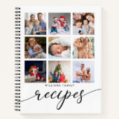 Carnet Recettes de collection de photos familiales modern (Devant)