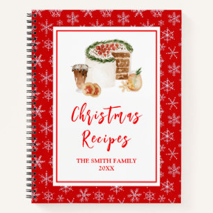 Carnet Recettes de cuisson des Fêtes Gâteau de Noël