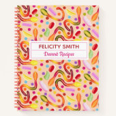 Carnet Recettes de dessert Boas d'anniversaire (Devant)