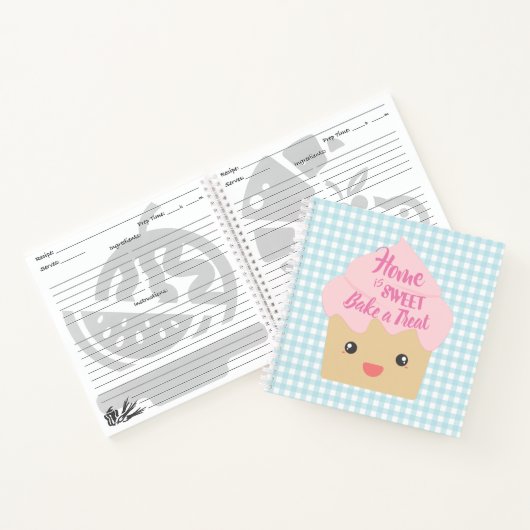 Carnet Recettes de dessert Kawaii Cupcake (Intérieur)