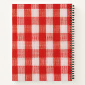 Carnet Recettes de dîner faciles nom de contrôle rouge (Dos)