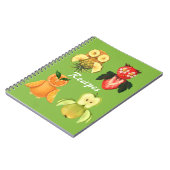 Carnet Recettes de fruits - choux mignons (Côté gauche)