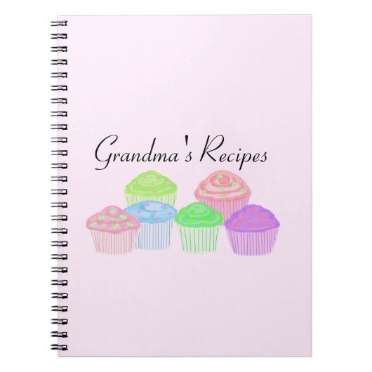 Carnet Recettes de grand-mère - Cupcakes glacés (Devant)