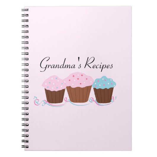 Carnet Recettes de grand-mère - Cupcakes glacés (Devant)