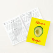 Carnet Recettes de Karen (nom) Avocado jaune rouge (Intérieur)
