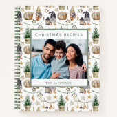Carnet Recettes de la famille de Noël photo ferme gnomes (Devant)