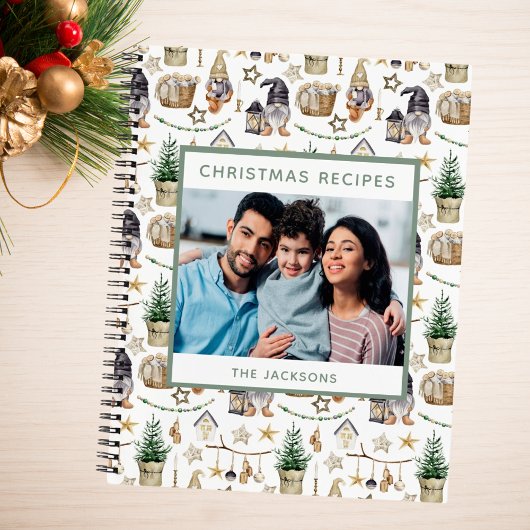 Carnet Recettes de la famille de Noël photo ferme gnomes