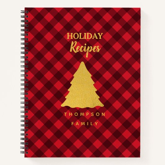 Carnet Recettes de la famille de paniers de buffle rouge  (Devant)