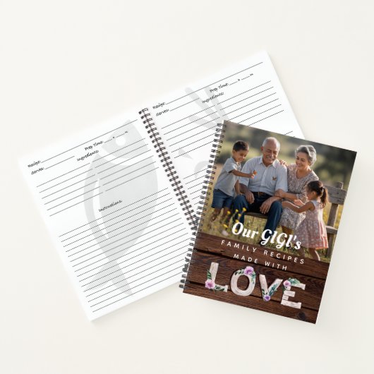 Carnet Recettes de la famille Gigi - Ajouter photo et tex (Intérieur)