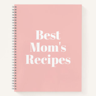 Carnet Recettes de maman, cadeau de la fête des mères o