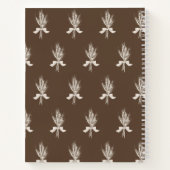 Carnet Recettes de pain préféré Motif de blé rustique (Dos)