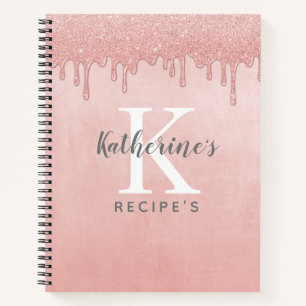 Carnet Recettes de Parties scintillant de séchage de Mono
