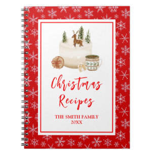 Carnet Recettes de pâtisserie de fêtes Gâteau de Noël