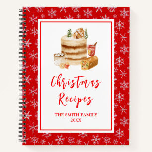 Carnet Recettes de pâtisserie de fêtes Gâteau de Noël
