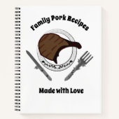 Carnet Recettes de porc pour les fêtes faites avec amour  (Devant)