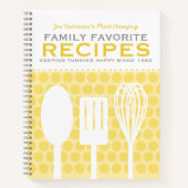 Carnet Recettes de style rétro amusant Personnalisé (Devant)