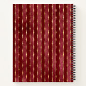 Carnet Recettes de vacances Bourgogne et Gold Stripe (Dos)