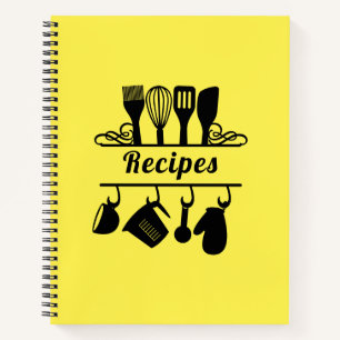 Carnet Recettes élégantes de cuisson jaune citron de pâti