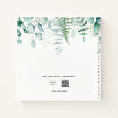 Carnet Recettes eucalyptus nom de la forêt verte (Dos)