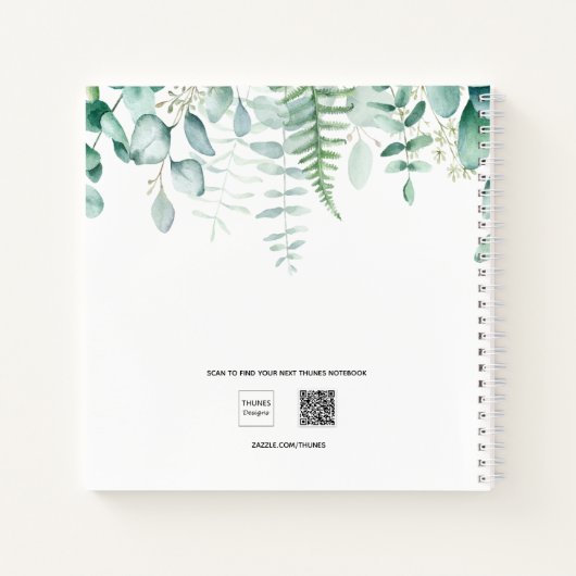 Carnet Recettes eucalyptus nom de la forêt verte (Dos)