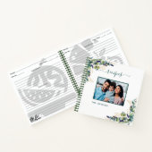 Carnet Recettes eucalyptus verdure photo blanche (Intérieur)