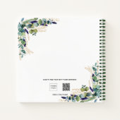 Carnet Recettes eucalyptus verdure photo blanche (Dos)