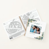 Carnet Recettes eucalyptus verdure photo blanche (Intérieur)