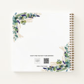 Carnet Recettes eucalyptus verdure photo blanche (Dos)