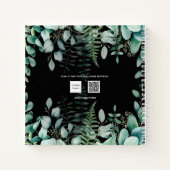 Carnet Recettes eucalyptus vert bois vert bois noir (Dos)