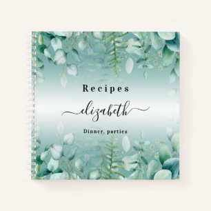 Carnet Recettes eucalyptus vert nom de la forêt