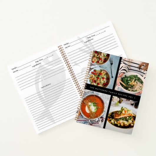 Carnet Recettes familiales 4 Photo Recette Collection Noi (Intérieur)