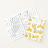 Carnet Recettes familiales Pastel moderne Citrus Lemons R (Intérieur)