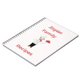 Carnet Recettes familiales personnalisées avec chef itali (Côté gauche)